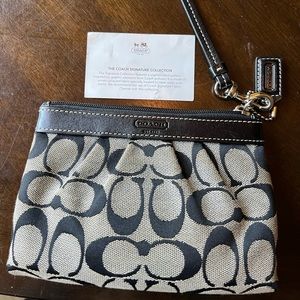 Black Coach Wristlet